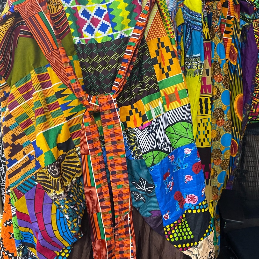 Women African Ankara patches high low skirt - Picture 6 of 7